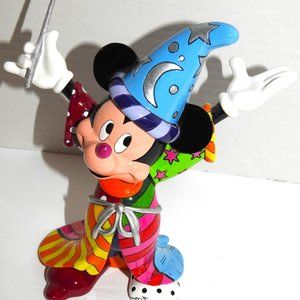 Britto Designed For Disney Fantasia Sorcerer Mickey Vibrant Colors 9" Tall